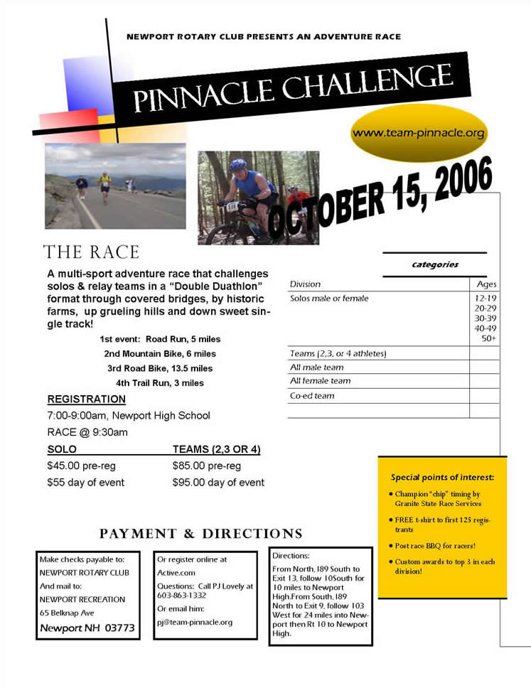 Pinnacle Challenge Multi-Sport Adventure Race